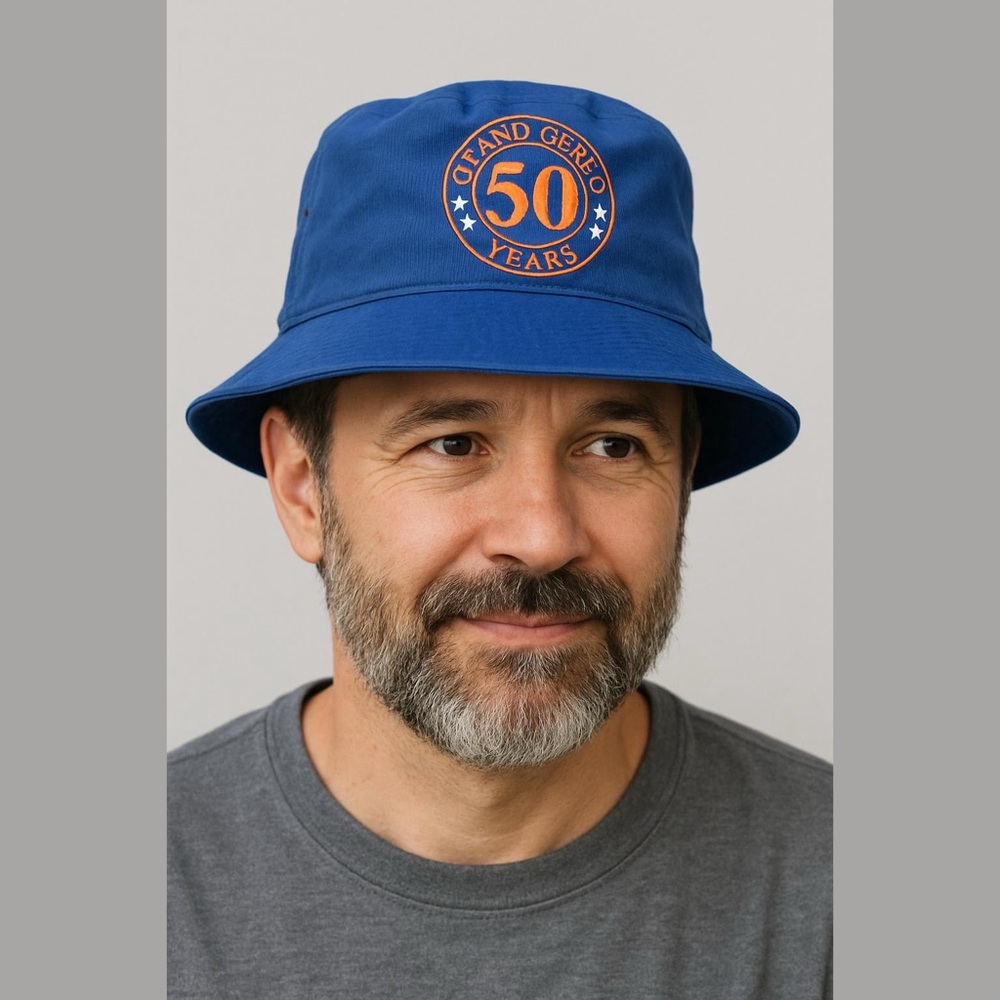 FLORIDA GATORS UF ALUMI GRAND GUARD 50 YEARS BLUE BUCKET HAT FERSTEN WORLDWIDE